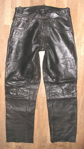 Homme jeans cuir lederhose - /,