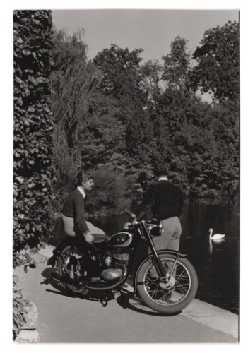 Photographie moto dkw jeune - photographie,
