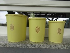 POTS EPICES GIGOGNE à COUVERCLE  TUPPERWARE  19 cm 17 cm et 16 cm haut