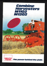 DEUTZ FAHR M1102 & M1202 COMBINE HARVESTERS 12 PAGE BROCHURE