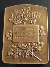 Belle médaille plaque en