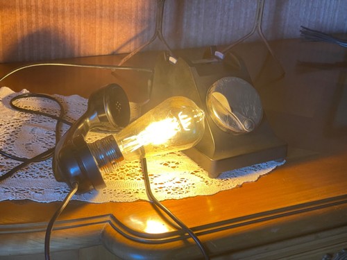 Lampe téléphone cadran - téléphone, à