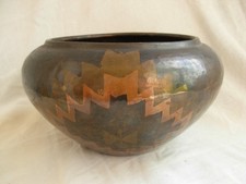 CACHE POT ART DECO EN LAITON
