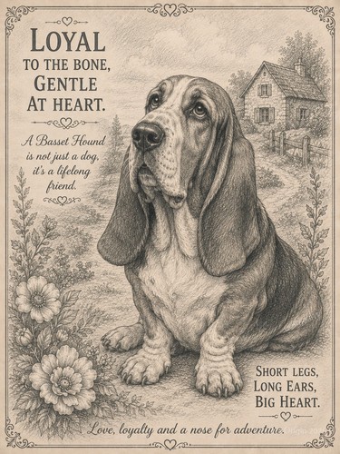Photo basset hound - basset,