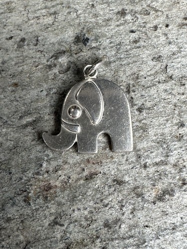 Pendentif éléphant argent - pendentif,
