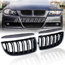 Carbon Fiber Front Kidney Grill For 2005-2008 BMW E90/E91 328i 335i 325xi Sedan