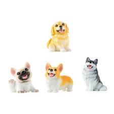 Statue de chiot en résine de