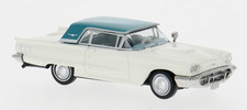Brekina 18200 - Ford Thunderbird Cabriolet, blanc/bleu, 1960 - HO (1:87)
