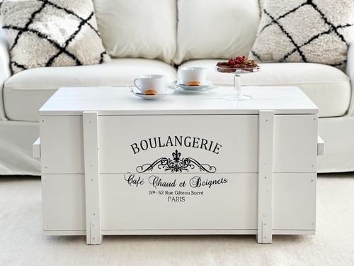 Coffre table basse bois - table, en