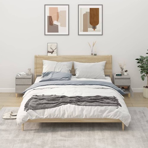 Table chevet gris - chevet,