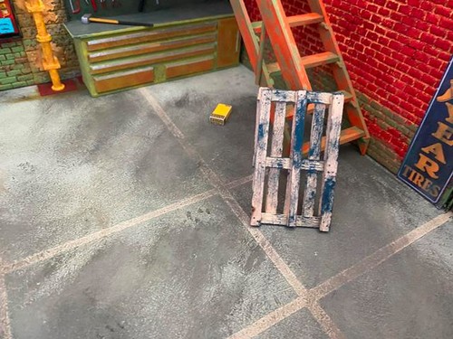 élément diorama palette bois