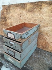 Lot old patinated drawer vintage craft furniture, see photos makeover decoration
