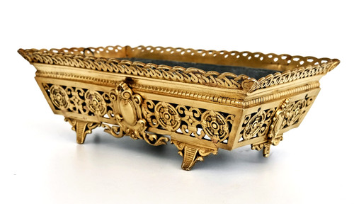 Jardiniere bronze ajouré - bronze,