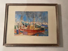 BELLE AQUARELLE MARINE "LES