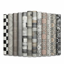 Revêtement De Sol En PVC Vinyle CV Plaza En Aspect Carrelage En Mètre 6 Designs