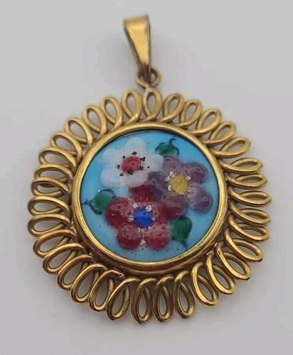 Bijou vintage pendentif émaux - bijou,
