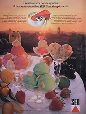1976 SEB GOOD ICE MAKING PRESS ADVERTISEMENT - ADVERTISING