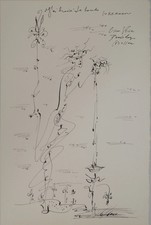 André Masson: I fucked the mouth - Signed lithograph