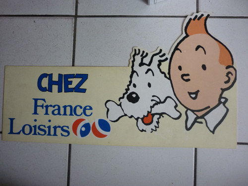 Rare plv plastique tintin - plv,