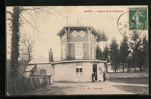 Cpa anor cantine la - anor,, de