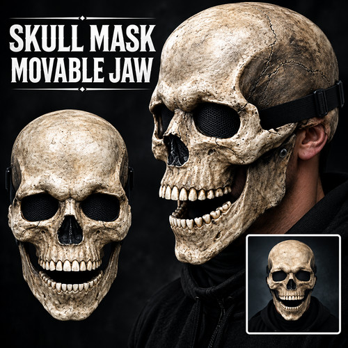 Masque crâne latex - en,