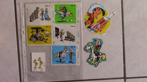 Lucky luke lot - lot, d'autocollants