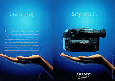 1991 Advertising 058 Sony Handycam Video Camcorder (2 Pages)