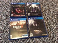 PlayStation 4 Resident Evil set  of 4 video games