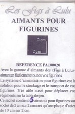  REF PA 1100020 BAG OF 5 MAGNETS 2CM/2CM PLUS STEEL PLATE