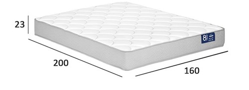 Heures matelas 160x200 cm - 8,