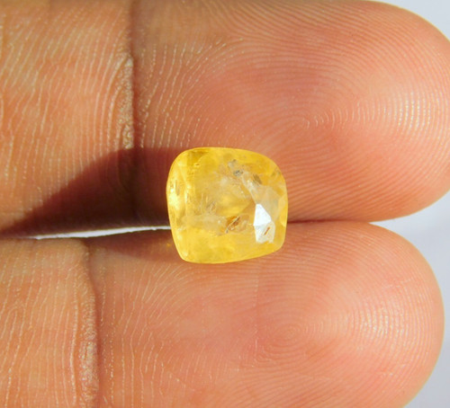 Saphir jaune naturel non