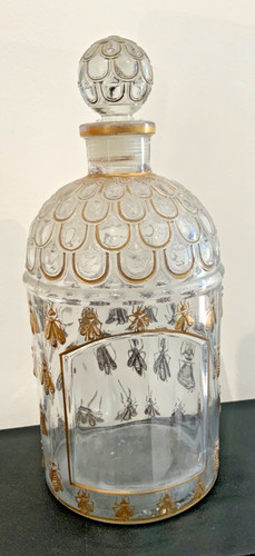 Ancien flacon aux abeilles - aux,