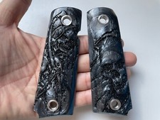 New Resin Grip For Colt 1911 1991 Full Size Springfield Clones, black