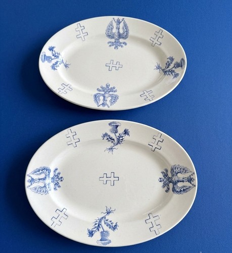 Lot plats ovales du - 2,