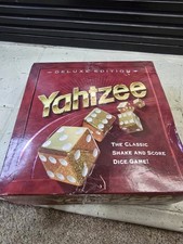 1997 Yahtzee DELUXE EDITION GOLDEN-FLECKED DICE GAME - NO Dice