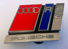 Genuine Audi RS2 Coat of Arms for Chrome Blue Red Grille - 8A0853735B + Nuts +