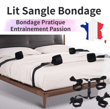 Attache BDSM Pour Lit Sangle Bondage Soumission Entrave Jeu Erotique Kit Retenue
