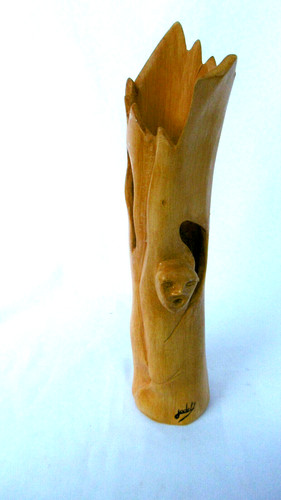 Sculptue barbotine signée - sculptue,