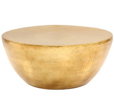 Table basse Aluminium martelé