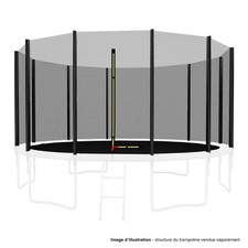 Filet de sécurité extérieur Trampoline Noir ø 13Ft / 400Cm