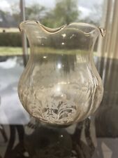 tulip globe shade for oil lamp or applique chandelier H 14 cm D. 5 cm