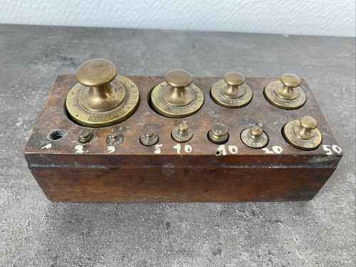 Ancien coffret petit poids - coffret,