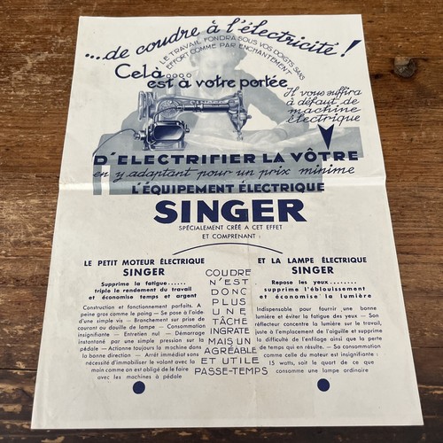 Brochure ancienne n208 singer - ancienne,