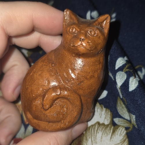 Statuette chat bois - statuette,