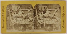 Ironing France Photo Stereo Th2n1 Vintage Albumin Genre Scene c1865