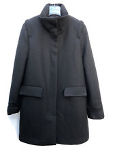 Zara Noir Lana Manteau Laine Taille M