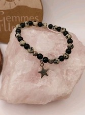 Bracelet  Jaspe Dalmatien