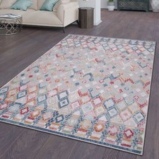 Tapis Jardin Exterieur Terrasse Cuisine Abstrait Motif Geometrique Motif Diamant