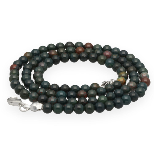 Collier héliotrope 4mm - collier,