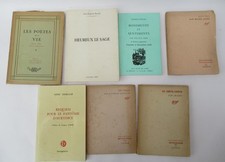 Sept livres de Poesie Francaise, 1941-1983, premieres editions/autographies
